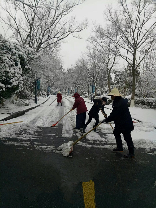 瑞雪紛飛揚(yáng)，華悅物業(yè)掃雪忙